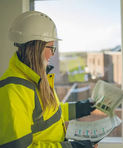 YTL Developments employee looking at notes on paper